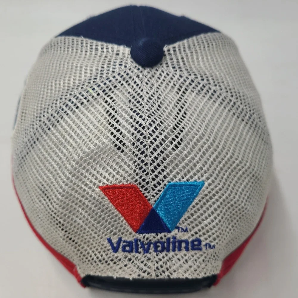 Dale Earnhardt‎ Jr Hat Snapback Trucker Mesh Blue White NASCAR #88 Valvoline Men
